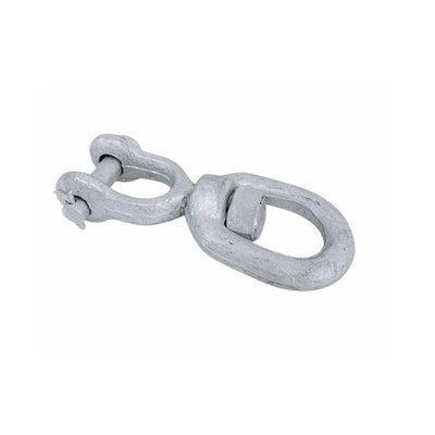 1/2" Jaw & Eye Swivel for Marine Boats – Hot Dipped Galvanized Mooring Connector, 3,600 lbs WLL