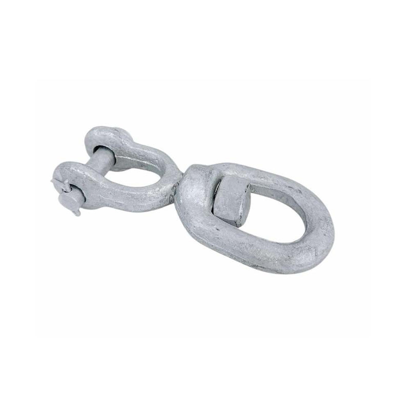 1/2" Jaw & Eye Swivel for Marine Boats – Hot Dipped Galvanized Mooring Connector, 3,600 lbs WLL