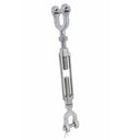 T316 Stainless Steel Jaw-Jaw Turnbuckle 3/4" x 6" – Marine Grade, 5,200 lbs WLL, Corrosion-Resistant Rigging & Tensioning Hardware