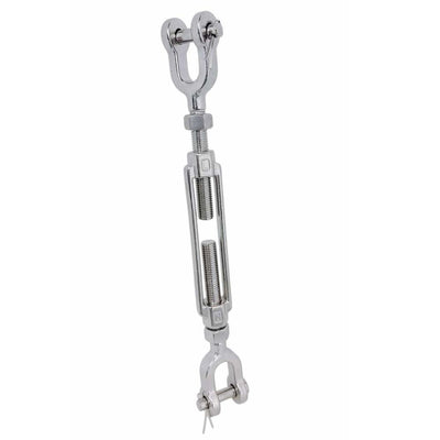 T316 Stainless Steel Jaw-Jaw Turnbuckle 3/4" x 6" – Marine Grade, 5,200 lbs WLL, Corrosion-Resistant Rigging & Tensioning Hardware