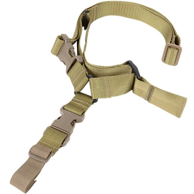 Molle Tactical Quick Release One Point Rifle Sling - Tan