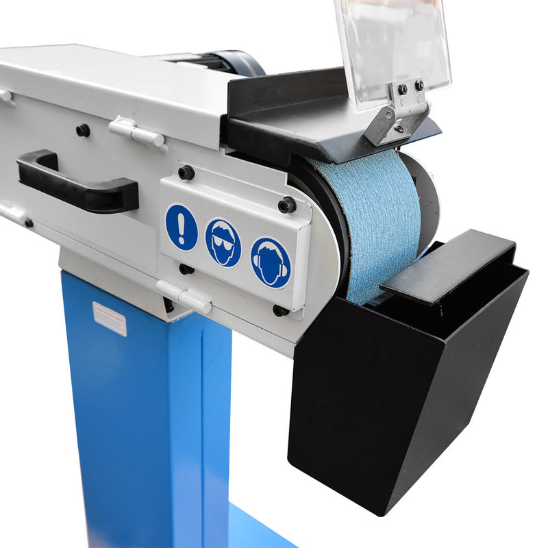 Industrial 4"x48" Surface Radius Belt Grinder Sander 1.5HP 1220x100 mm 3440-RPM 3-Phase 220V