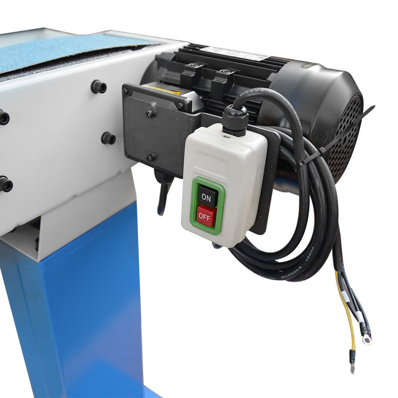 Industrial 4"x48" Surface Radius Belt Grinder Sander 1.5HP 1220x100 mm 3440-RPM 3-Phase 220V