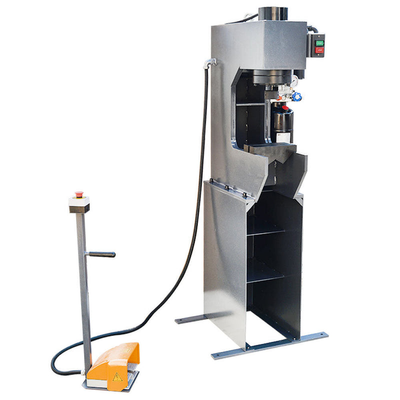 C-Frame 25 Ton Hydraulic Press 7-7/8" Stroke 110 Volt Motor 3HP Press Speed 8.8 m/s