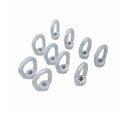 10 Pc 5/16" Hot Dipped Galvanized Eye Nut with 3/8"-16 UNC Tap 1,250 Lbs WLL