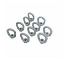 10 Pc 5/16" Hot Dipped Galvanized Eye Nut with 3/8"-16 UNC Tap 1,250 Lbs WLL