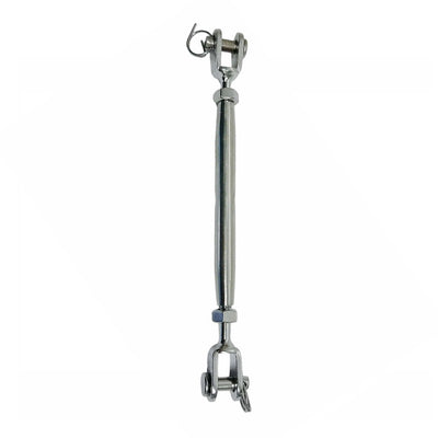 Marine Stainless Steel 1/4" Closed Body Jaw Jaw Turnbuckle Rigging 300 Lbs Cap