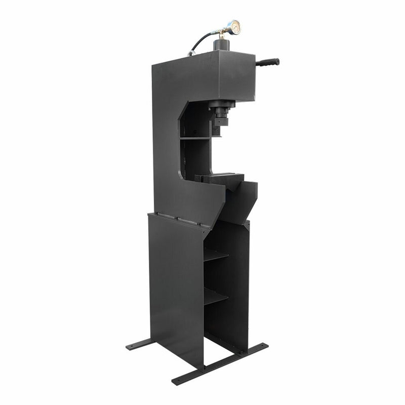 C-Frame 16 Ton Hydraulic Press 2-Speed Hand Pump with Gauge Press Speed 4/0.8 mm