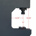 C-Frame 16 Ton Hydraulic Press 2-Speed Hand Pump with Gauge Press Speed 4/0.8 mm