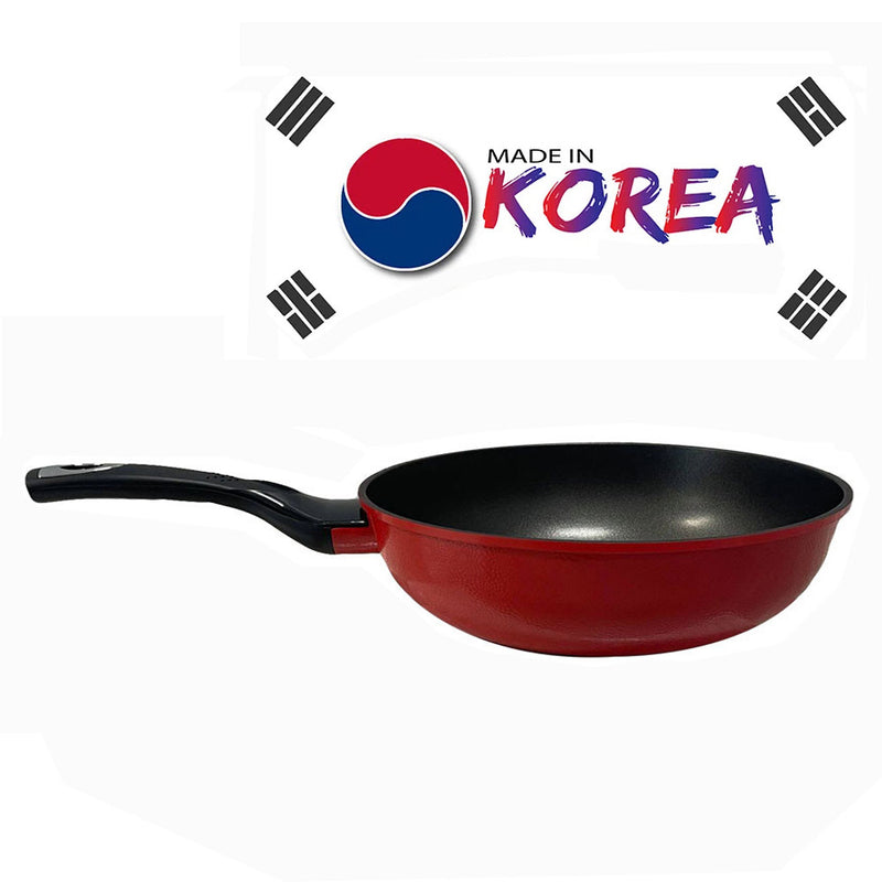 3D Diamond Coating Nonstick Wok Frying Pan 13.5"/34cm Made in Korea