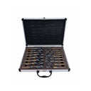 17PC HSS Cobalt Silver & Deming Drill Bits Set, Size 1/2" to 1", Reduced 1/2" Shank