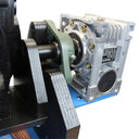 Compact rotary welding table with heavy-duty 8-inch chuck for shop and industrial welding.