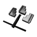 8" Chuck Rotary Turntable Welding Positioner 100-200 Lbs Capacity with Hollow Chuck Adjustable Tilt 0-90° Welding Table for Fabrication and Assembly Work