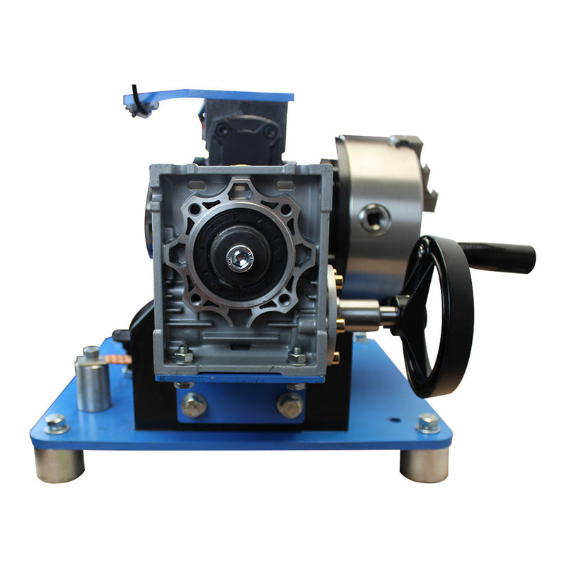 8" Chuck Hollow Welding Positioner 100-200 LBS Positioning Turn Rotary Table Tilt 0-90