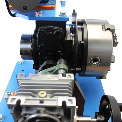 8" Chuck Hollow Welding Positioner 100-200 LBS Positioning Turn Rotary Table Tilt 0-90
