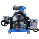 Industrial welding positioner with power control box and adjustable rotation speed.