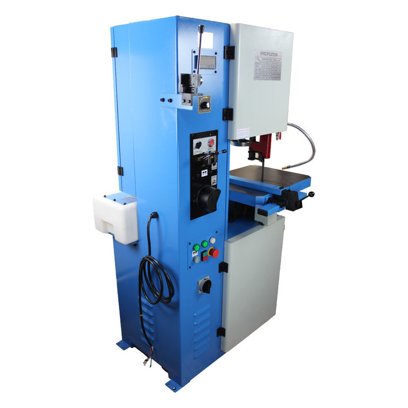 12" x 7" Heavy Duty Vertical Band Saw Metal Wood Inverter 3/4-HP 1,500RPM 3 Phrase