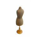 Burlap Mini Jersey Female Dress Form Mannequin Torso Dress Jewelry Display Stand