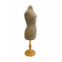 Burlap Mini Jersey Female Dress Form Mannequin Torso Dress Jewelry Display Stand