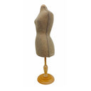 Burlap Mini Jersey Female Dress Form Mannequin Torso Dress Jewelry Display Stand