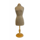 Burlap Mini Jersey Female Dress Form Mannequin Torso Dress Jewelry Display Stand