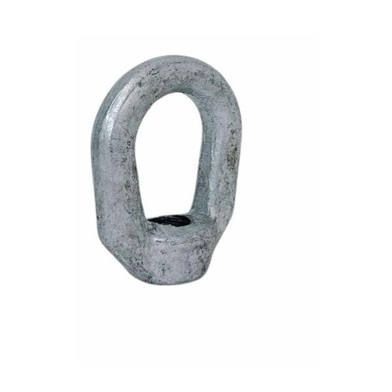 Marine Hot Dipped Galvanized Eye Nut 5/8" Thickness, 3/4"-10 Tap Size, 5,200 lbs WLL Corrosion-Resistant Steel for Rigging, Lifting & Marine Applications