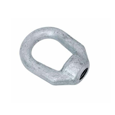 Marine Hot Dipped Galvanized Eye Nut 5/8" Thickness, 3/4"-10 Tap Size, 5,200 lbs WLL Corrosion-Resistant Steel for Rigging, Lifting & Marine Applications