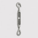 Galvanized Drop Forged Carbon Steel 3/4" x 6" Hook Eye Turnbuckle Pulley 3,000 lbs