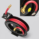 1/2" x 25' Retractable Air Hose Reel, 300 PSI Wall & Truck Mount Auto Rewind Compressor Hose