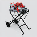 Universal 1/2”–2” Electric Pipe Threading Machine, Speed Grip Chuck Portable Power Threader for NPT Pipe