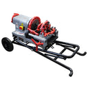 Universal 1/2”–2” Electric Pipe Threading Machine, Speed Grip Chuck Portable Power Threader for NPT Pipe