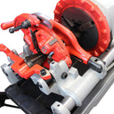 Universal 1/2”–2” Electric Pipe Threading Machine, Speed Grip Chuck Portable Power Threader for NPT Pipe