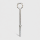 Marine T316 Stainless Steel 1/2" x 12" Fully Threaded Turned Eye Bolt 1,000 Lbs WLL