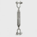 Marine T316 Stainless Steel 3/8" x 6" Jaw Jaw Turnbuckle Tensioner Pulley 1,200 Lbs WLL