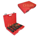 10 Pc 1" Drive Impact Socket Set – Truck Wheel Service SAE & Metric Sockets 15/16" to 1-1/2", Impact Sockets for Trucks, Buses & Heavy Equipment