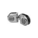 10 Pcs Chrome Glass Door Hasp Pair, Connector Hardware for 3/16” Tempered Glass Display Cases & Shelving