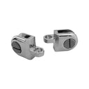 10 Pcs Chrome Glass Door Hasp Pair, Connector Hardware for 3/16” Tempered Glass Display Cases & Shelving