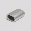 10 Pcs Marine T316 Stainless Steel 1/4" Oval Sleeve Crimping Wire Rope Cable Clip Tube Fitting Connector