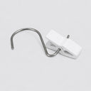 10 Pcs White Plastic Laundry Hook Clips, Clothes Pin Display Fixture for Retail Stores & Hanging Merchandise