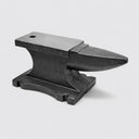 100 lb Cast Iron Anvil, Heavy Duty Blacksmith Anvil with Long Horn & Hardy Hole for Forging & Metalworking