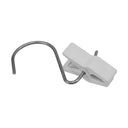 100 Pcs White Plastic Laundry Hook Clips, Clothes Pin Display Fixture for Retail Stores & Hanging Merchandise