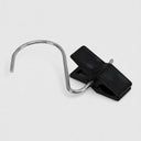 100 Pcs Black Plastic Laundry Hook Clips, Clothes Pin Display Fixture for Retail Stores & Hanging Merchandise