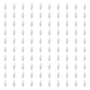 100 Pcs White Plastic Swivel Laundry Clips – Clothes Pin Display Fixture for Retail Stores & Hanging Merchandise