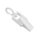 100 Pcs White Plastic Swivel Laundry Clips – Clothes Pin Display Fixture for Retail Stores & Hanging Merchandise