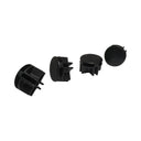 10 Pcs Black Plastic Wire Grid Connectors, Snap-On Mesh Organizer Mini Binning Clips for Grid Panels & Wire Displays