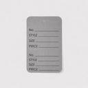 1000 Pcs 1-3/4"x 2-7/8" Gray Merchandise Coupon Price Tags, Perforated Clothing Tags for Retail Pricing & Inventory