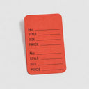 1000 Pcs 1-3/4"x 2-7/8" Red Merchandise Coupon Price Tags, Perforated Clothing Tags for Retail Pricing & Inventory