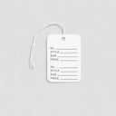1000 Pcs 1-1/4"x 1-7/8" White Merchandise Coupon Price Tags With Strings, Perforated Clothing Tags for Retail Pricing & Inventory