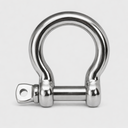 5 Pcs Marine T316 Stainless Steel 3/8" Screw Pin Anchor Rigging Bow Shackle 1,000 Lbs WLL