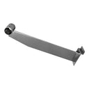 12” Chrome Slatwall Hangrail Bracket Holds 1-1/16” Round Tube, Heavy Duty Retail Display Support for Clothing Rack & Store Fixture